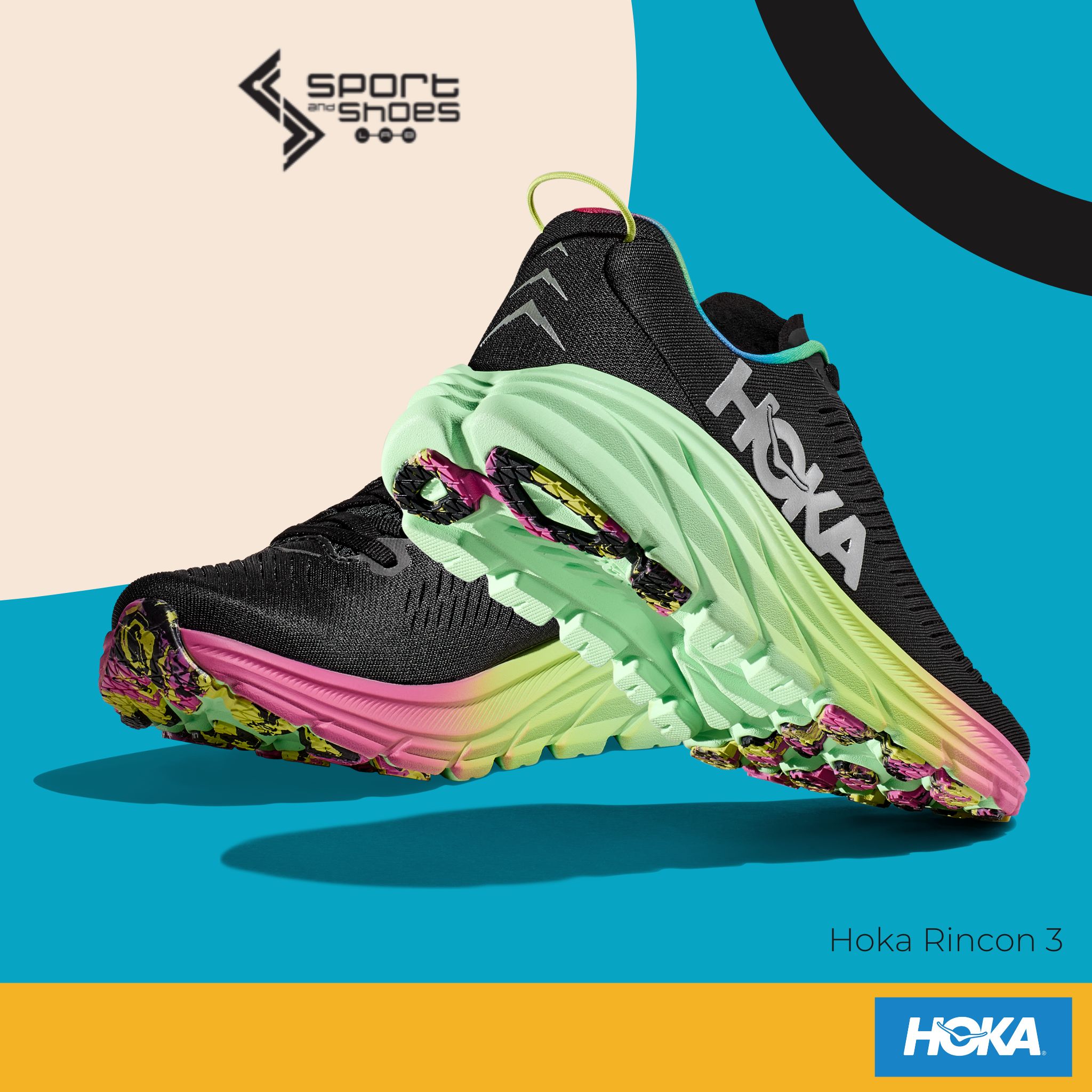 Hoka Rincon3 WIDE (M) (1121370-BKSV)